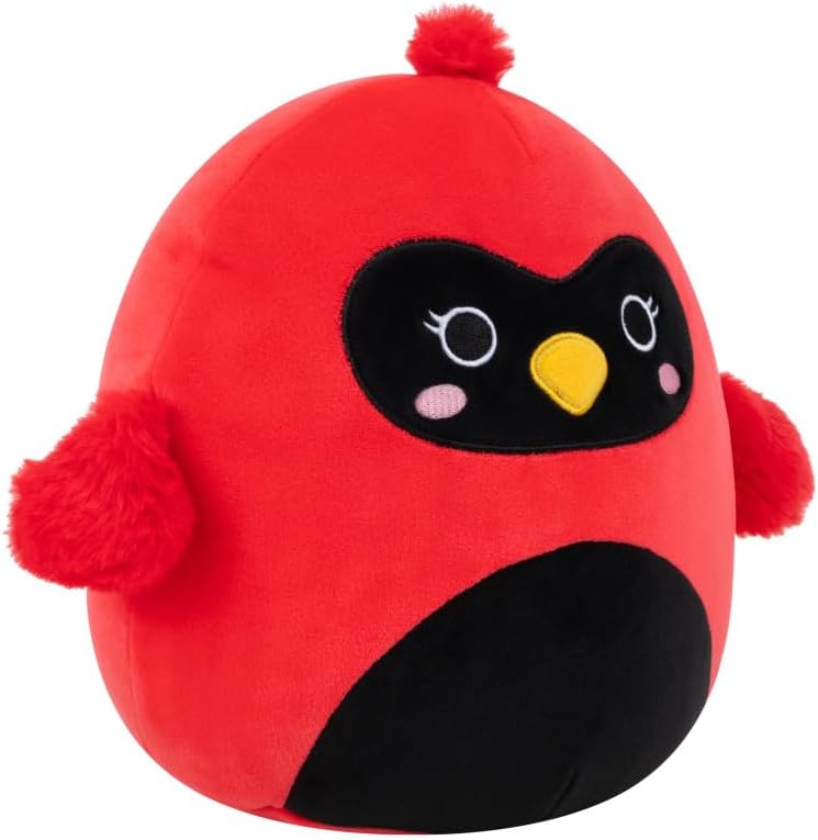 Squishmallows Original 8in Cazlan the Red Cardinal – Official Jazwares Plush (Little)
