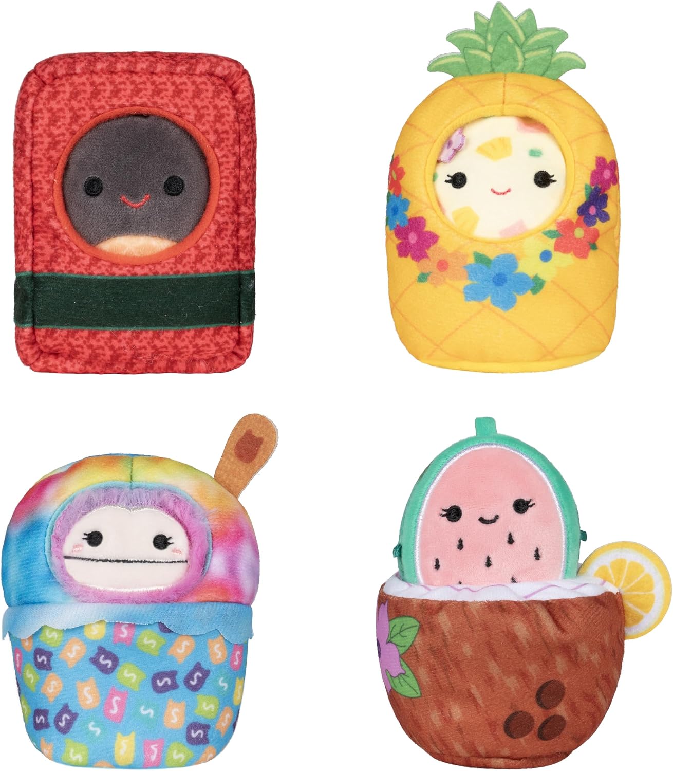 Squishmallows Original Micromallows Plush “Island Snack Machine” Deluxe Accessory Set Squad 2