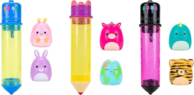 Squish-a-longs Scribblers 3-Pack – Includes 6 Mini-Squish (Series 1, Wave 3, Style 1) Style 1- W3 (Series 1)