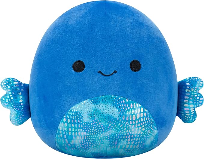 Squishmallows Original 8in Kobester the Blue Betta Fish – Official Jazwares Plush (Little)