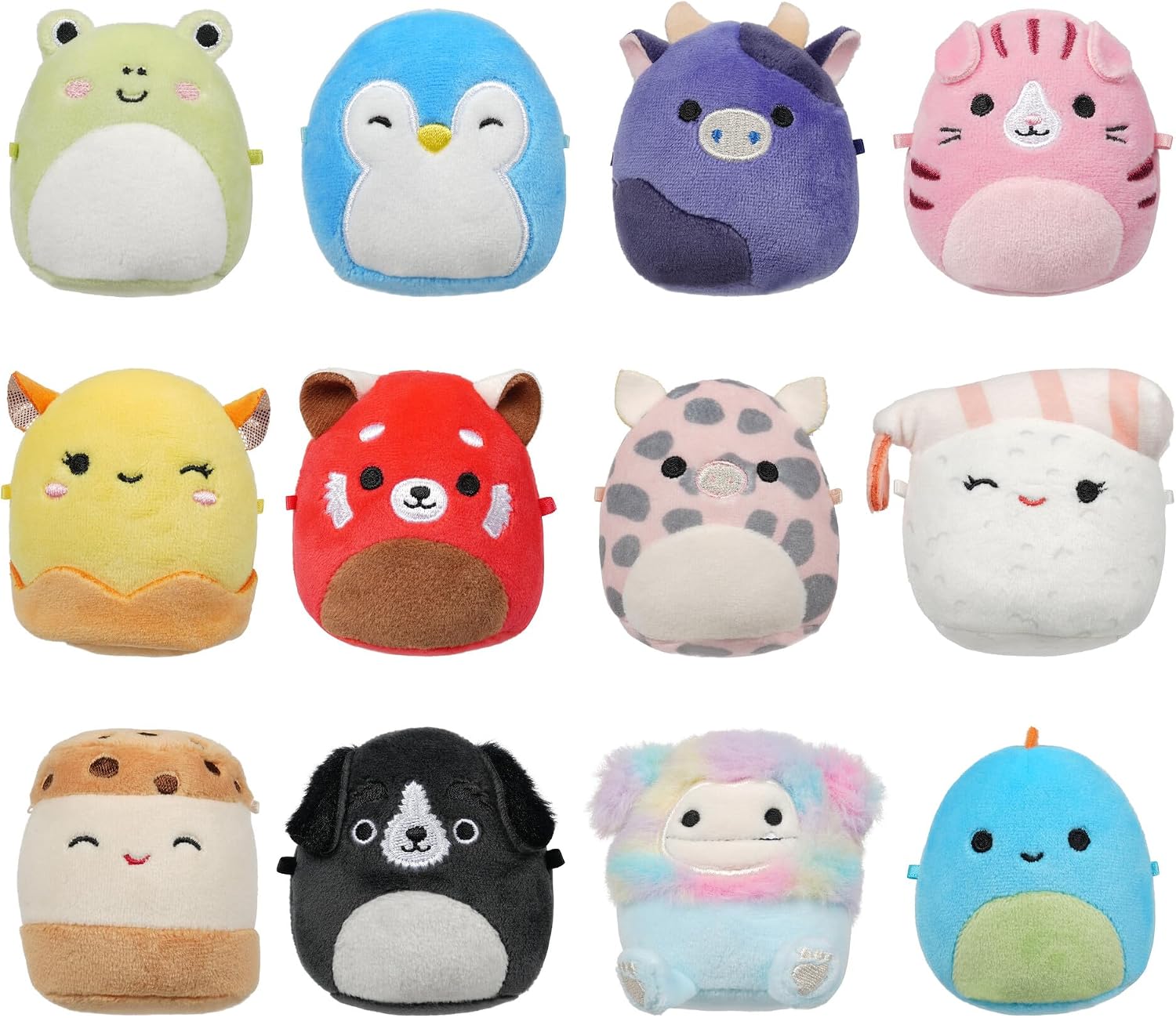 Squishmallows Original Micromallows 12-Pack – Aquitaine, Bijan, Cici, Darex, Geraldine, Ingred, Keina, Koako, Paulie, Puff, Wendy, Zozo Squad 2