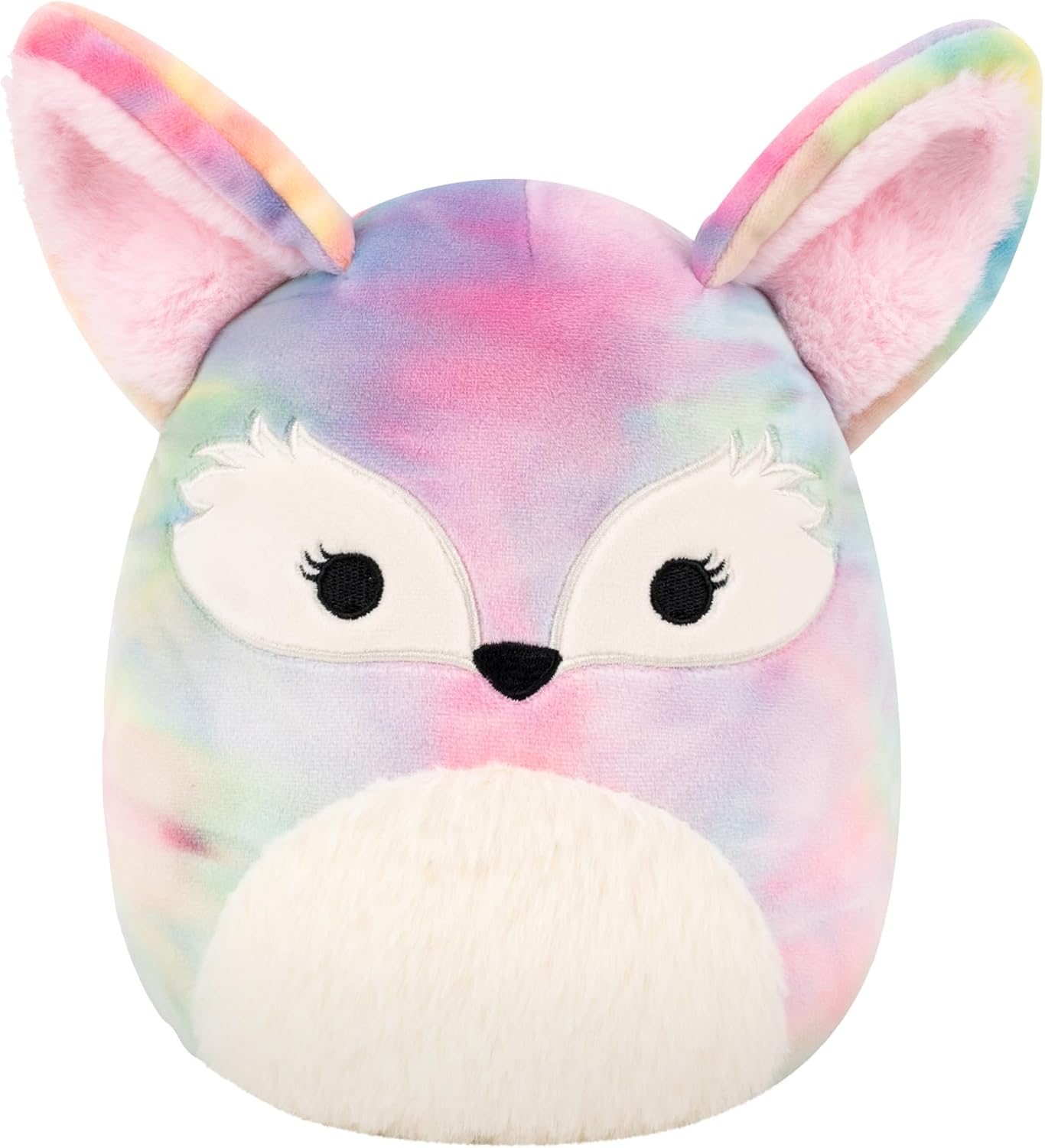 Squishmallows Original 8in Paulette the Rainbow Tie-Dye Fennec Fox – Official Jazwares Plush (Little)
