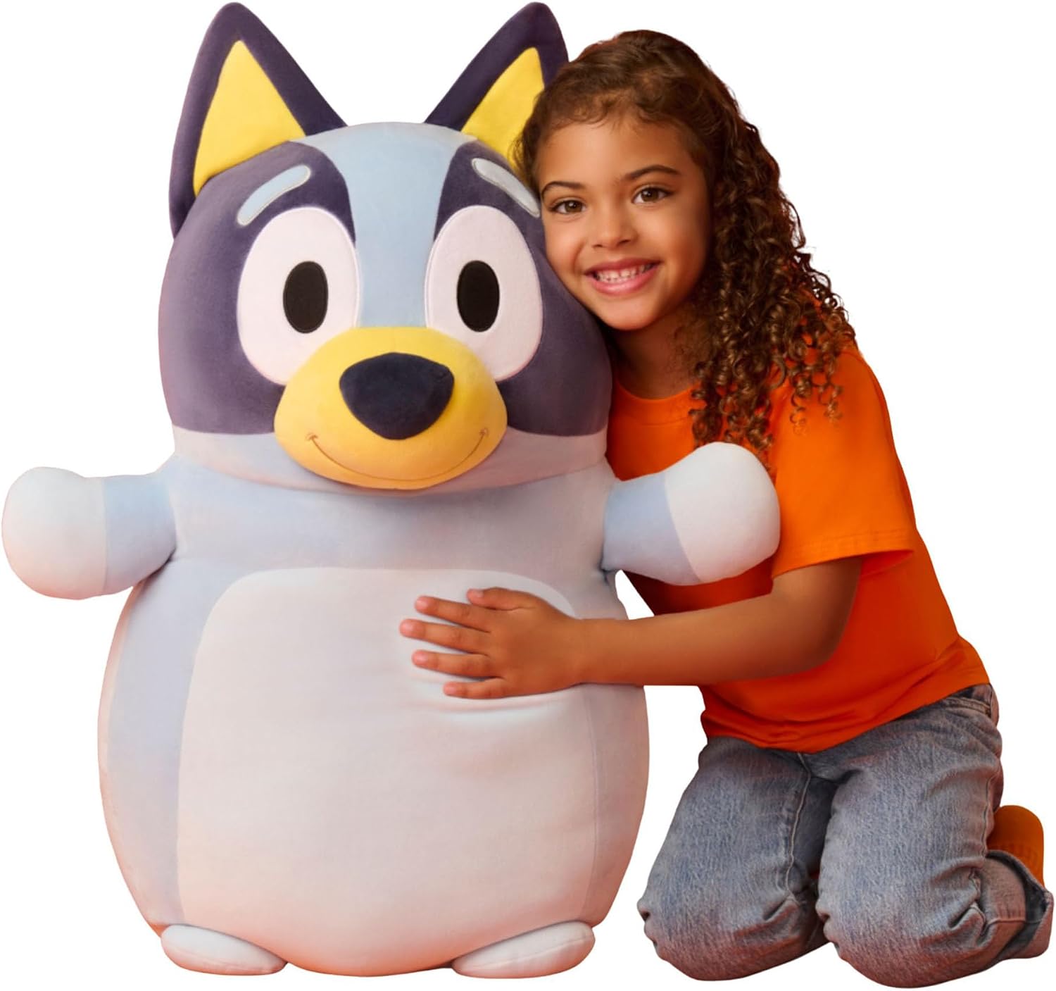 Squishmallows Original 26in Bluey HugMees – Ultrasoft Official Jazwares Plush (Jumbo)