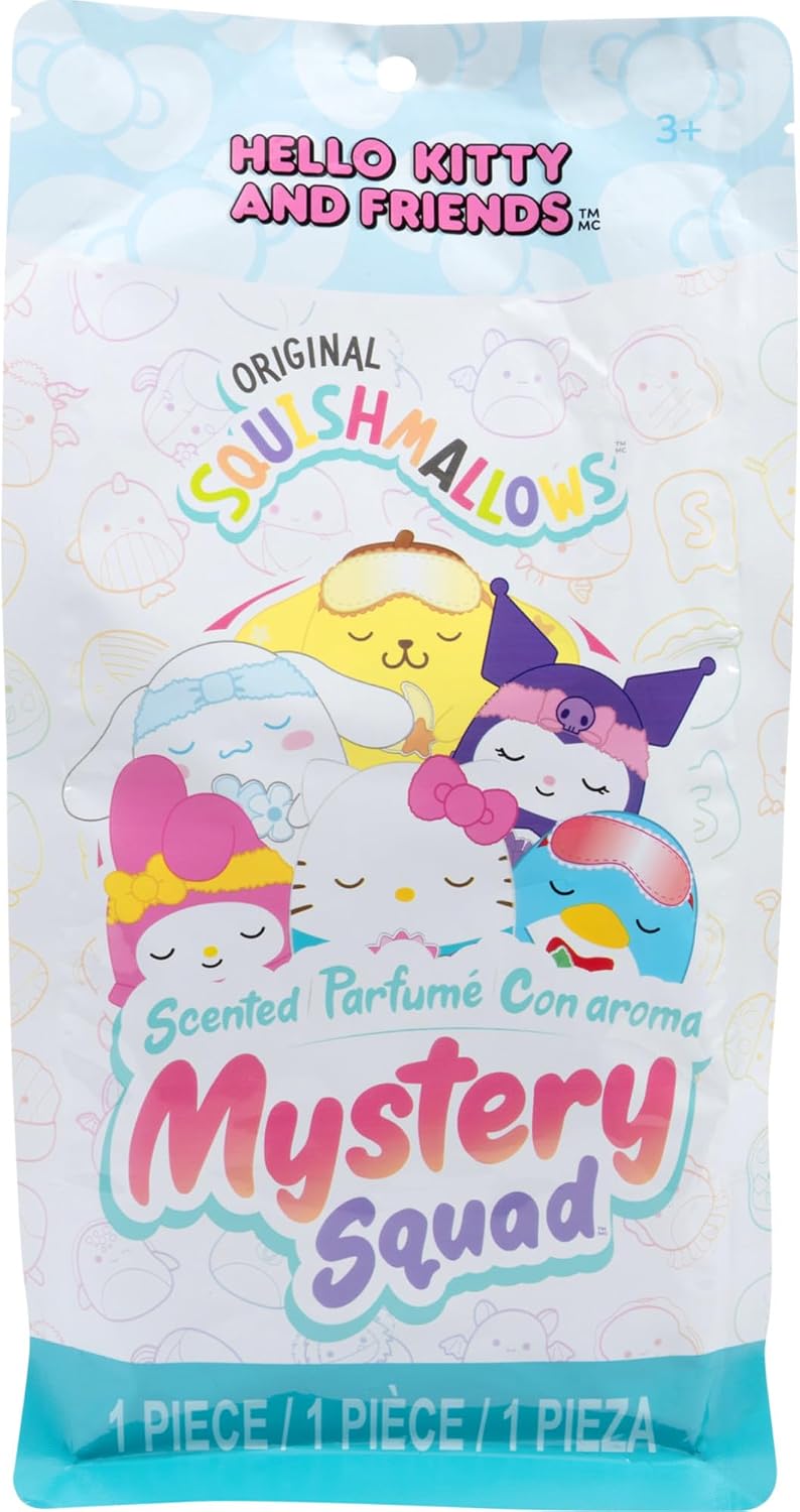 Squishmallows Original Hello Kitty and Friends 8in Scented Spa Day Mystery Squad – Official Jazwares Plush (Little)