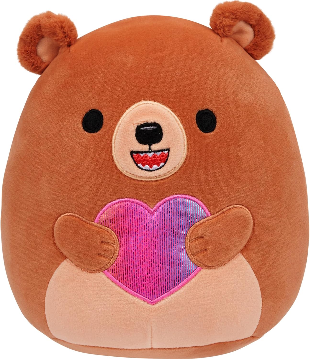 Squishmallows Original 8in Stokely the Bear Holding Rainbow Heart (Select Series)