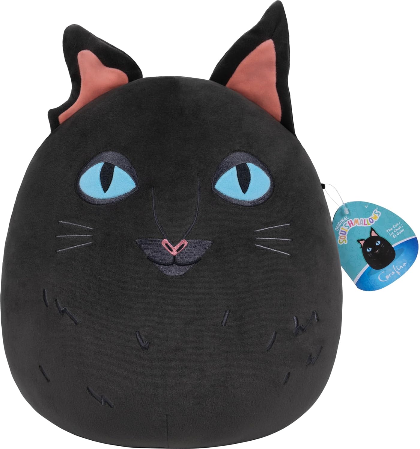 Squishmallows Original Coraline 12in Black Cat Plush (Medium-Sized)