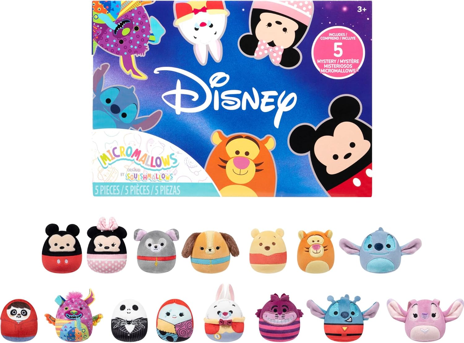 Squishmallows Original Disney Micromallows Mystery 5-Pack