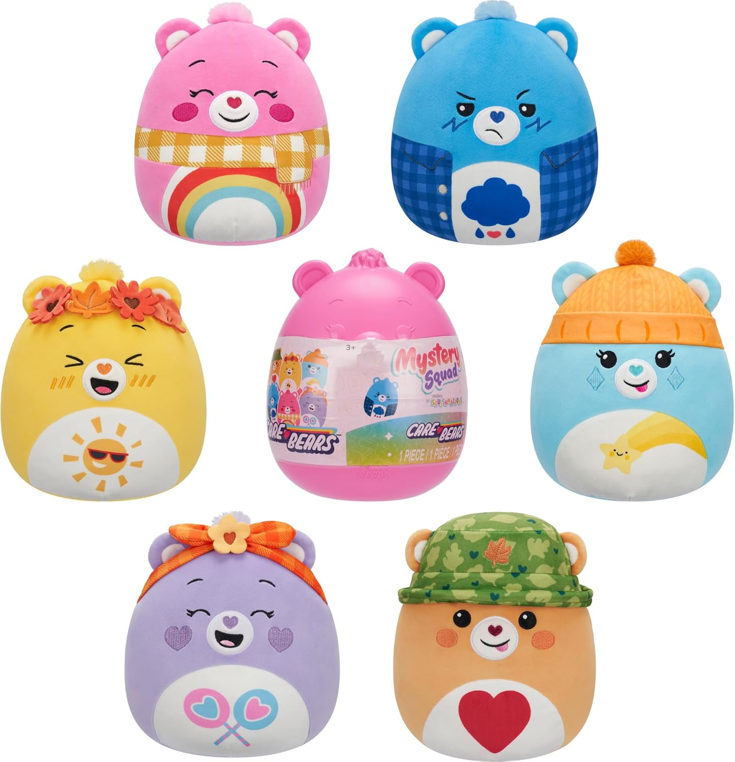 Squishmallows Original Care Bears 8in Fall Theme Mystery Squad – Official Jazwares Plush (Little)