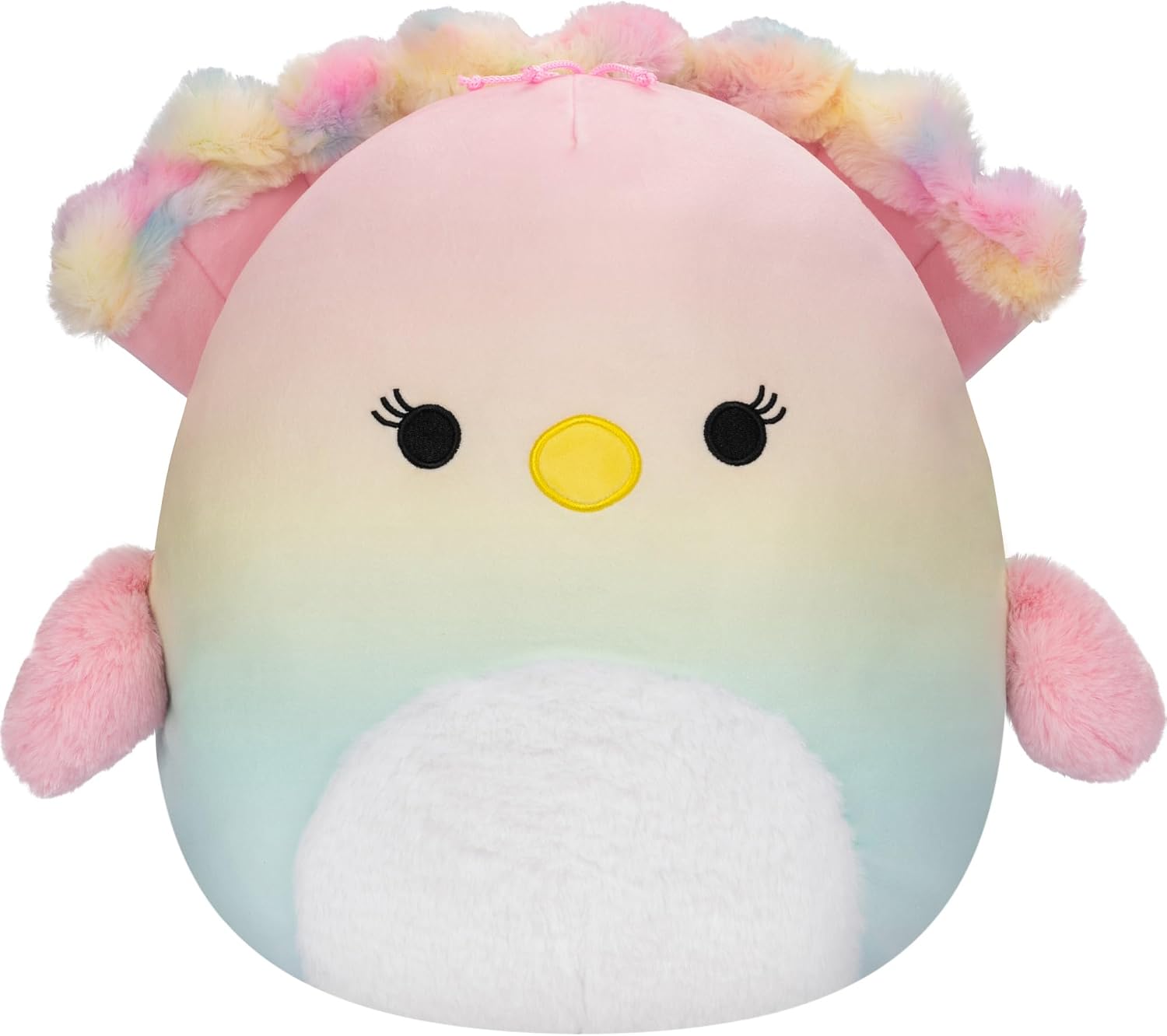 Squishmallows Original 12in Briannika the Pink Gradient Peacock – Official Jazwares Plush (Medium-Sized)