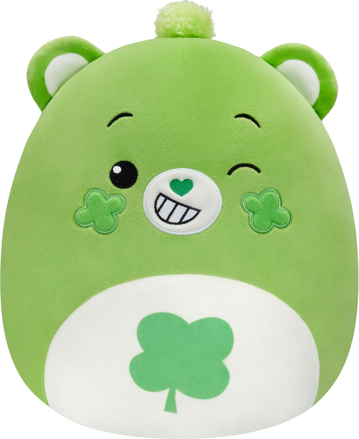 Squishmallows Original Care Bears 12in Good Luck Bear – Official Jazwares Plush (Medium-Sized)