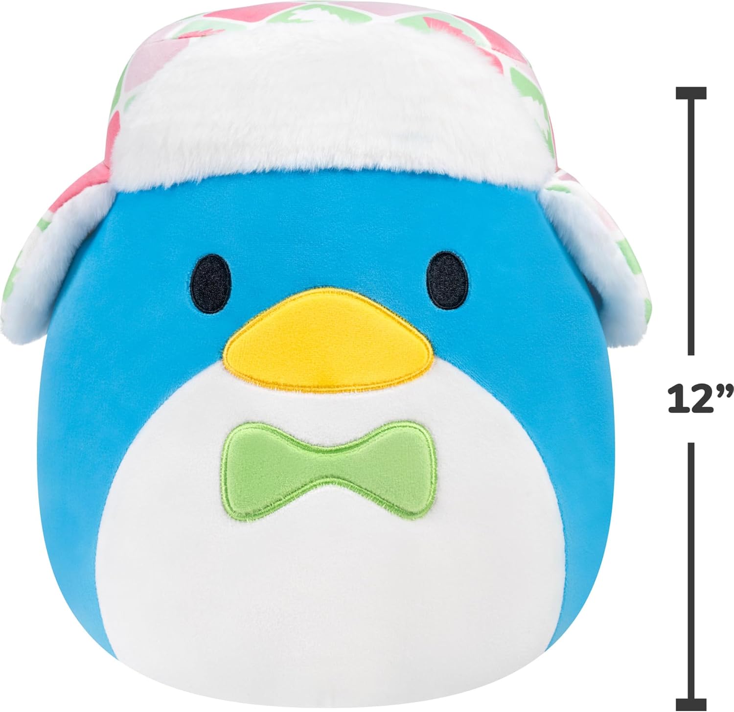 Squishmallows Original Sanrio 12in Tuxedosam Holiday Hat Plush