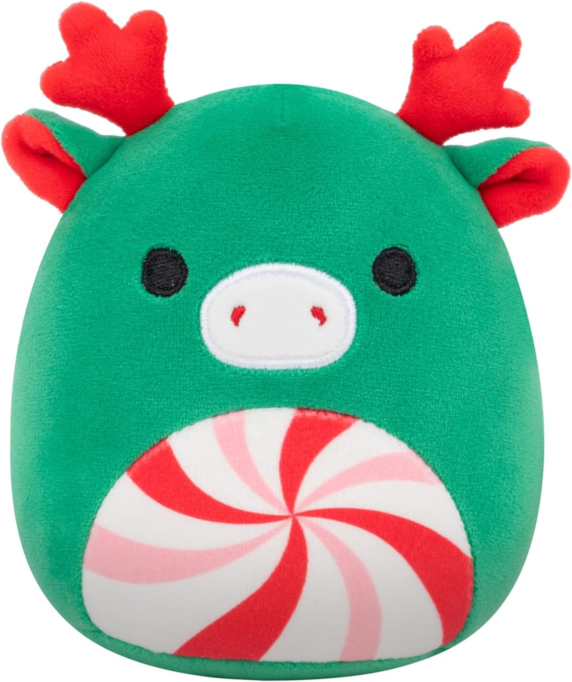 Squishmallows Original 5in Zumir the Green Moose with Peppermint Swirl Belly – Official Jazwares Plush (Little)