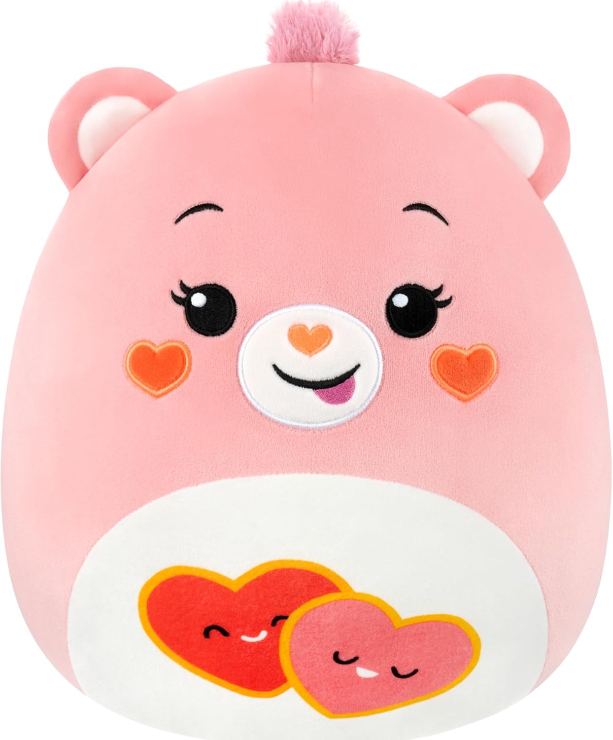 Squishmallows Original Care Bears 12in Love-a-Lot Bear – Official Jazwares Plush (Medium-Sized)