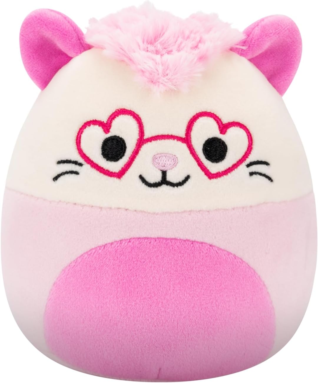 Squishmallows Original 5in Chambless the Pink Opossum with Heart Glasses – Official Jazwares Plush (Little)
