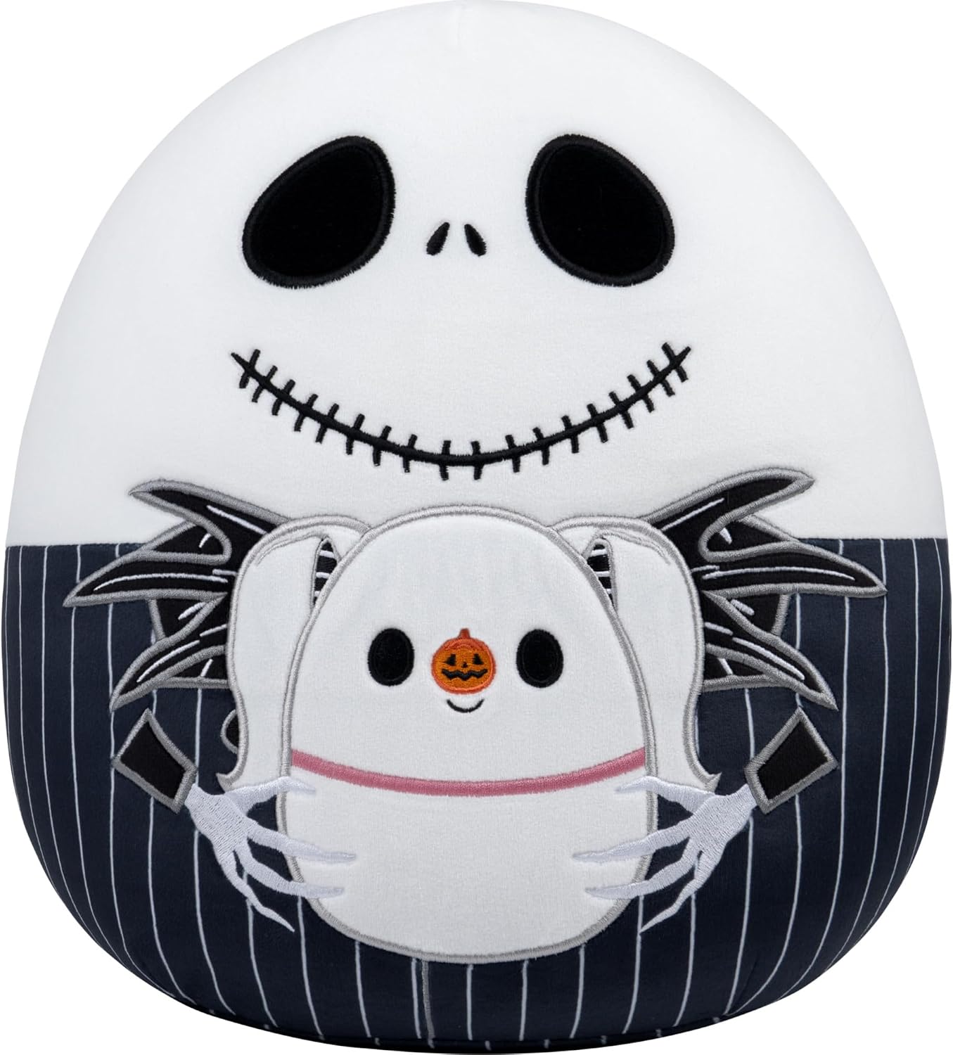 Squishmallows Original 12in Disney Jack Skellington Holding Zero – Official Jazwares Plush (Little-Medium)