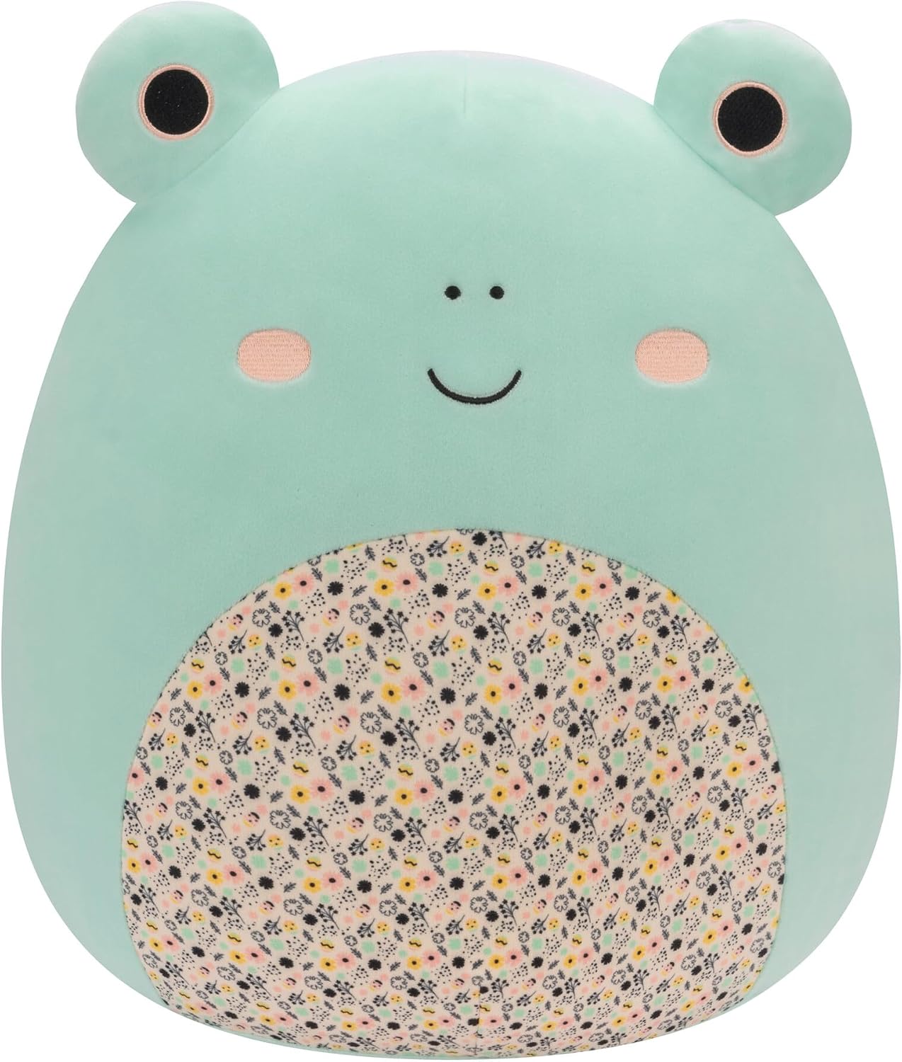 Squishmallows Original 14-Inch Fritz Green Frog with Print Belly - Official Jazwares Large Plush