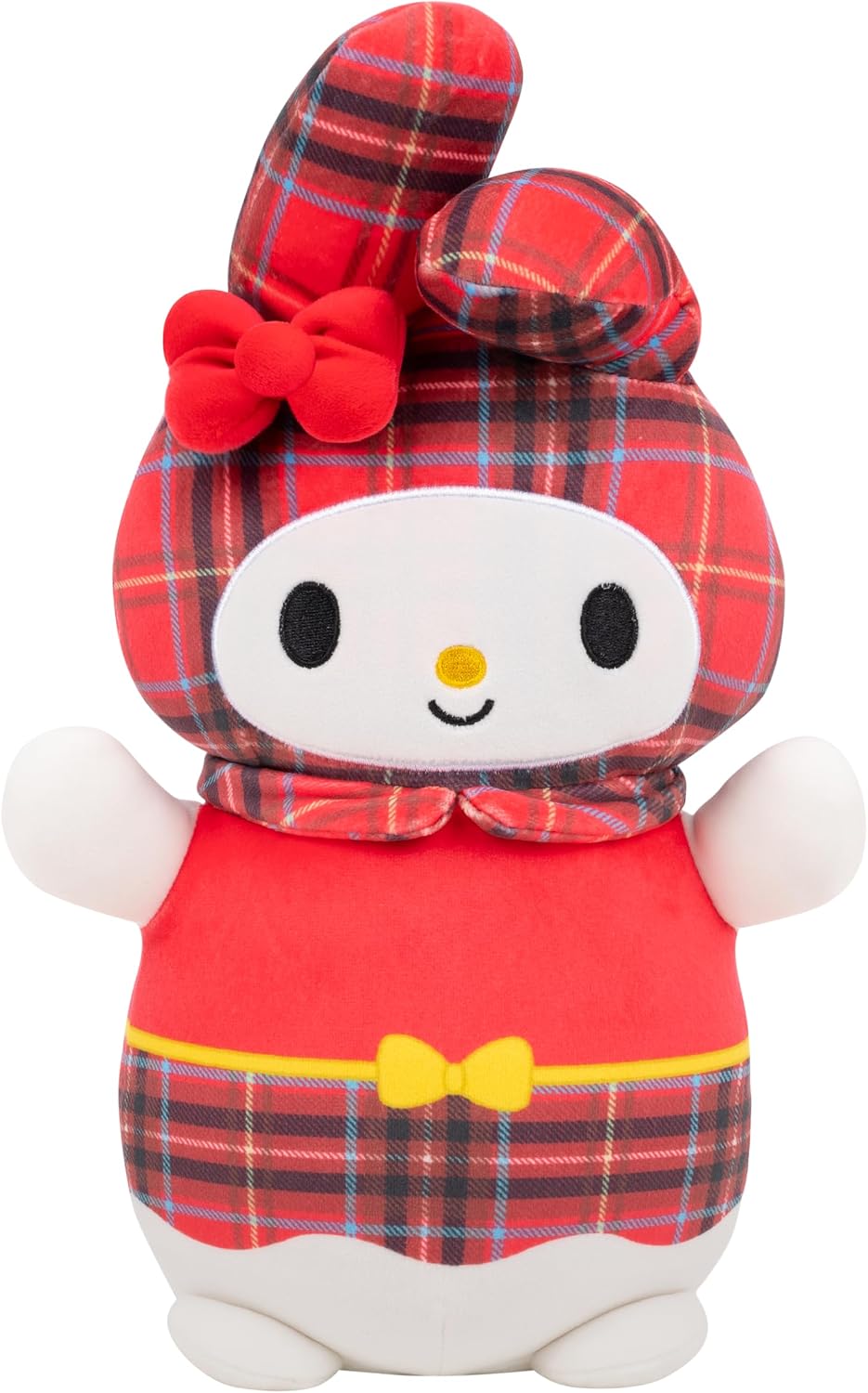 Squishmallows Original Sanrio 10in Red Plaid My Melody HugMees – Ultrasoft Official Jazwares Plush (Medium-Sized)