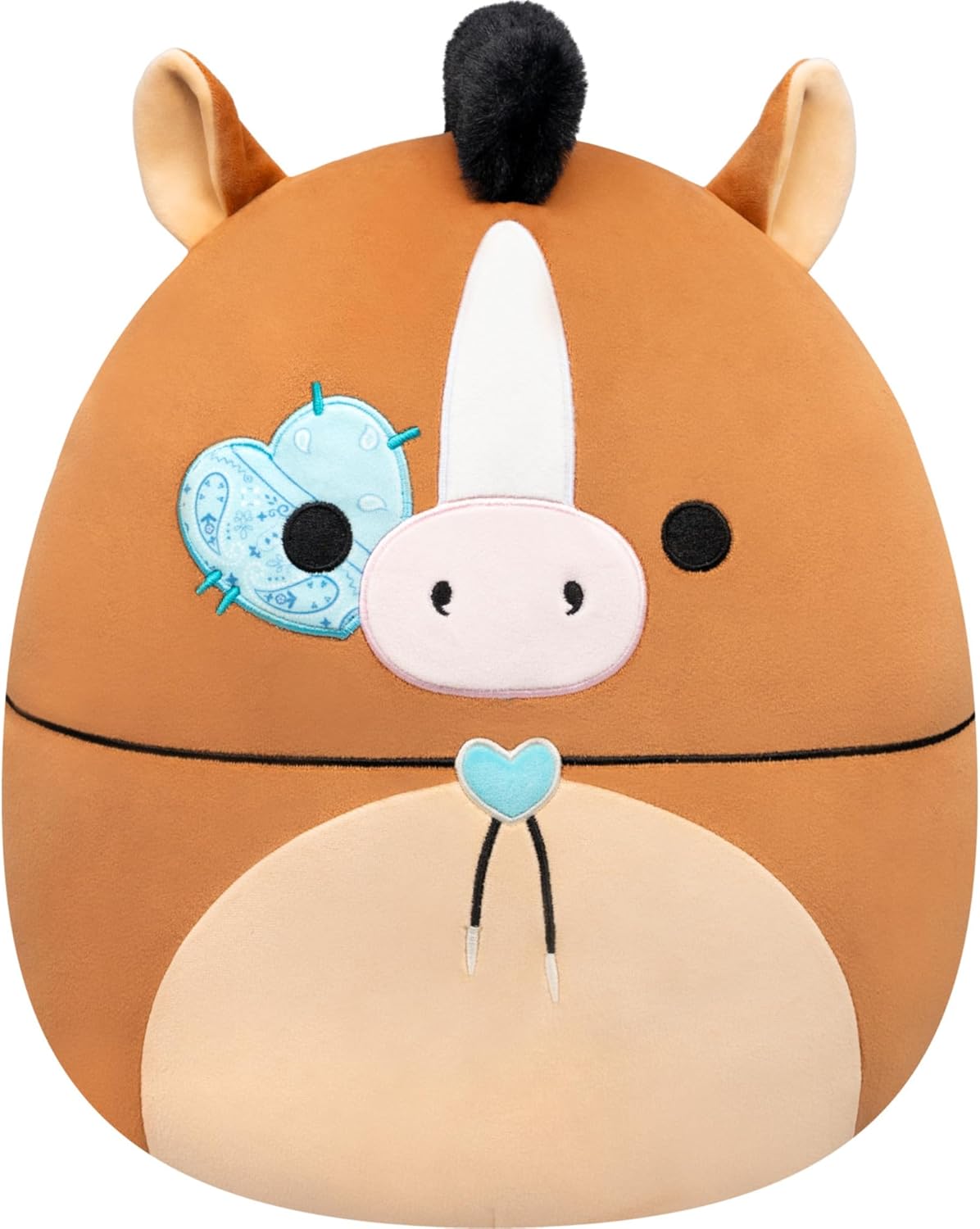 Squishmallows Original 12in Brisby the Brown Horse with Bolo Tie and Heart Eye – Official Jazwares Plush (Medium-Sized)