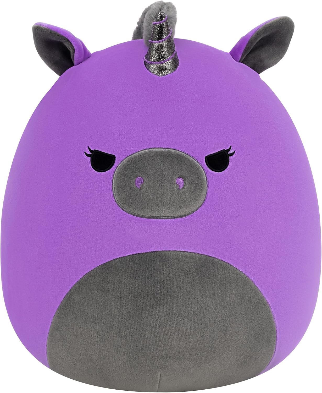 Squishmallows Original 14in Velocity the Purple and Black Unicorn – Official Jazwares Plush (Large) Purple & Black Unicorn