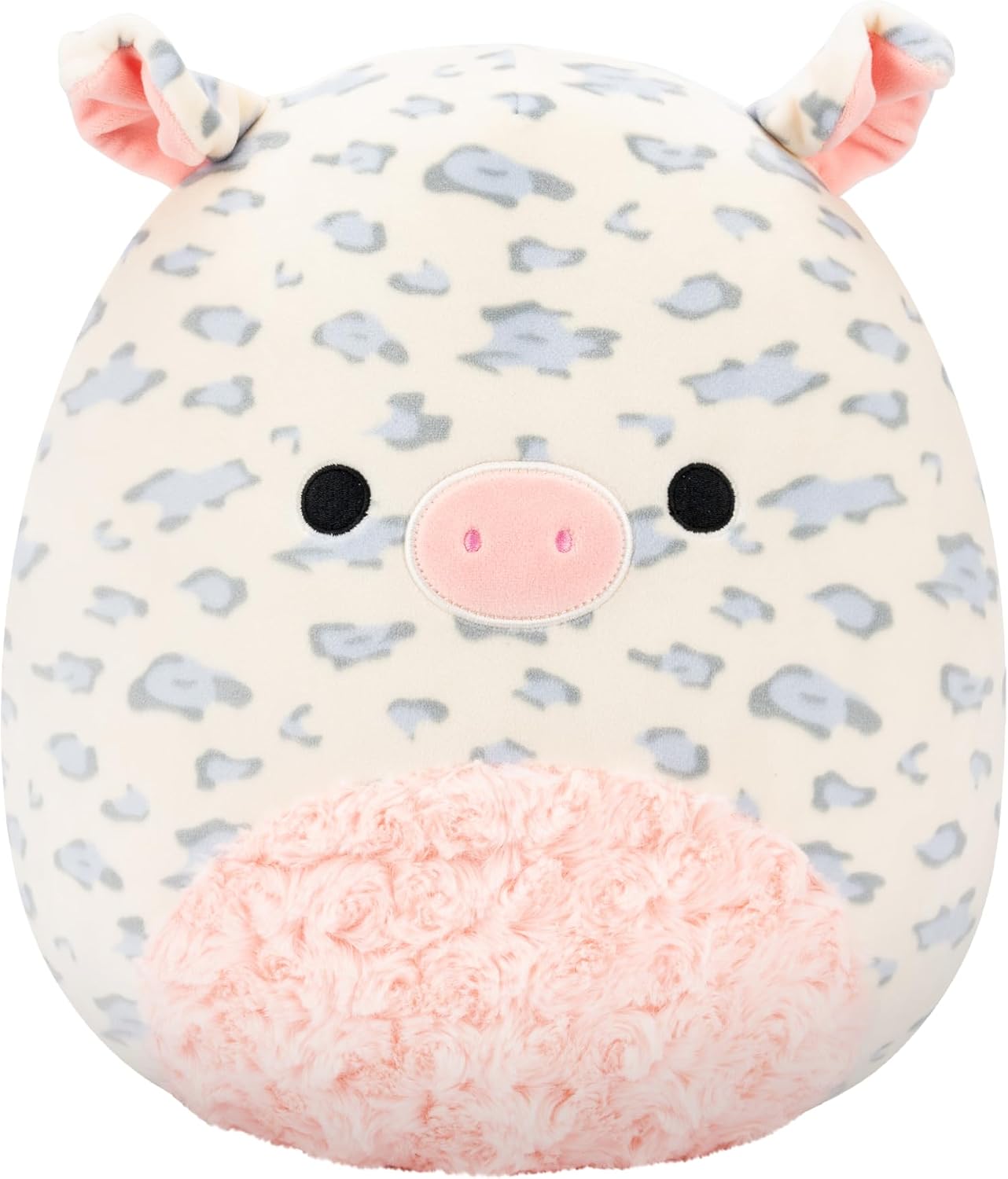 Squishmallows Original 12in Rosie the White Spotted Pig with Pink Swirl Belly – Official Jazwares Easter Plush (Medium-Sized)