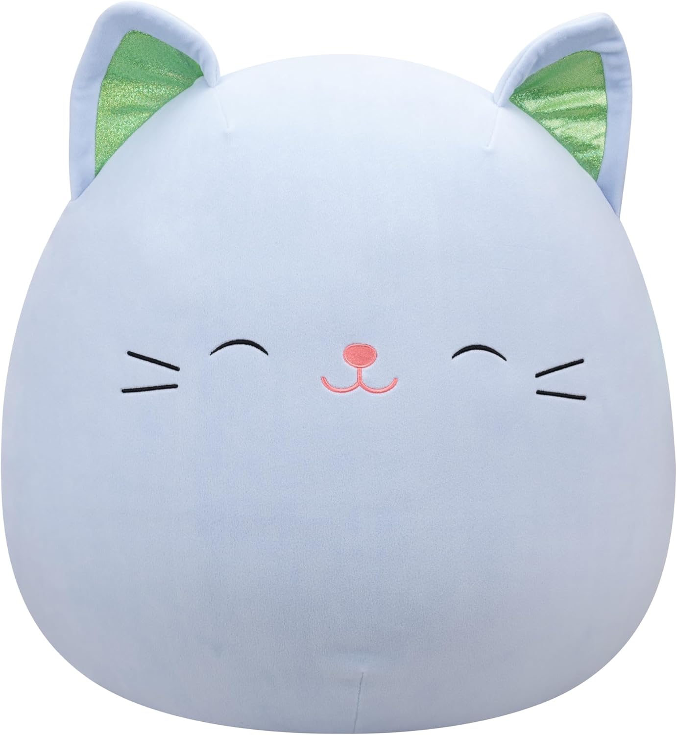Squishmallows Original 20in Jiovanne the Blue Cat with Green Ears – Official Jazwares Plush (Jumbo) Blue Cat W. Green Ears