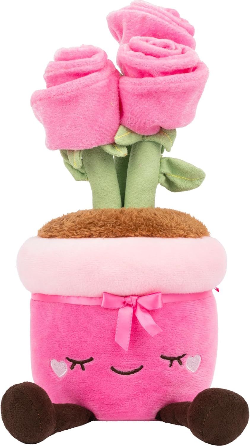 Jazwares Greenhouse by Russ 12-Inch Roses Plush - Official Plush - Ages 3+ Valentine Roses