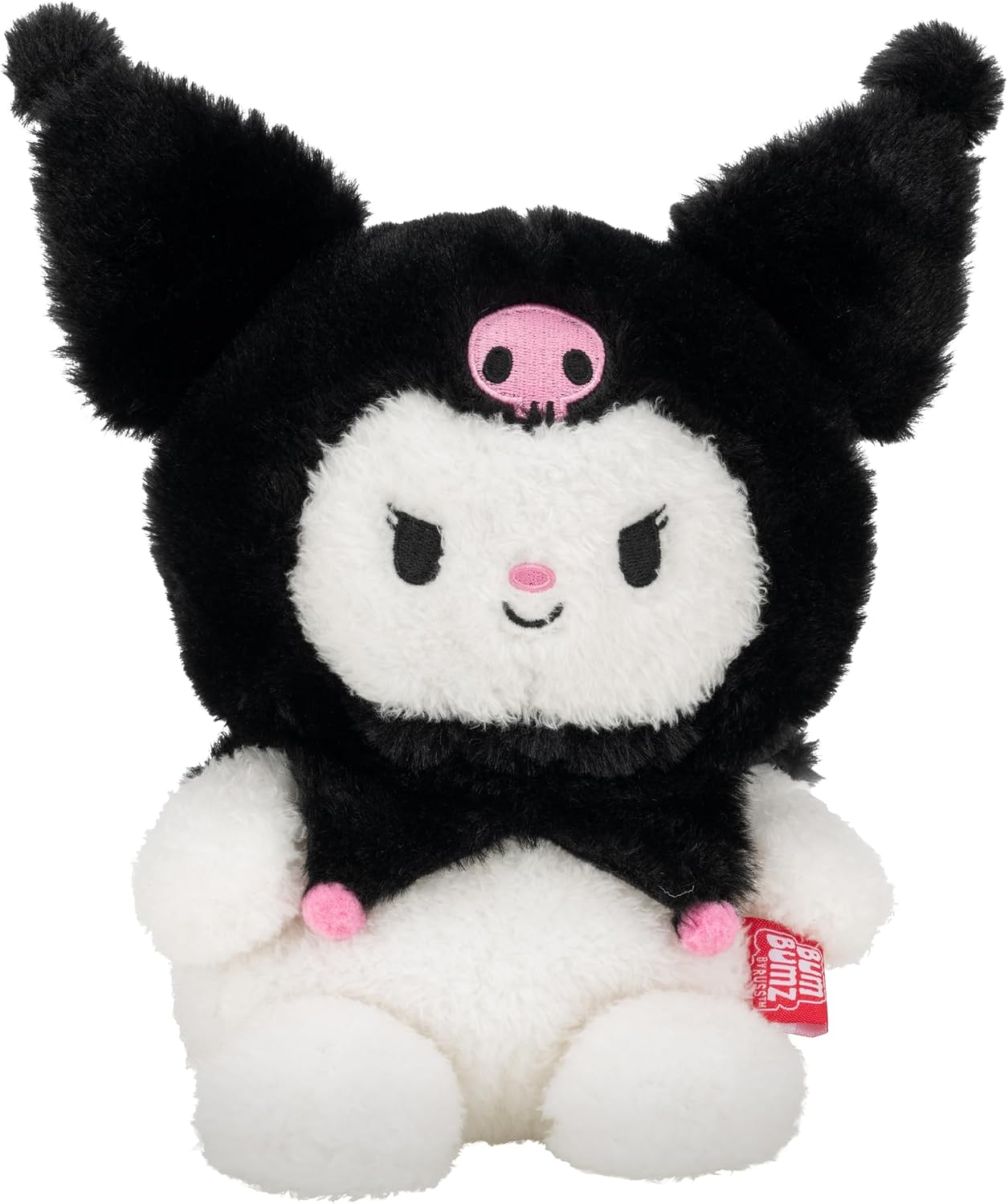 BumBumz 7.5-inch Hello Kitty and Friends Bumz - Classic Kuromi Plush - Collectible Sanrio Toy - from the Makers of Original Squishmallows - Ages 3+