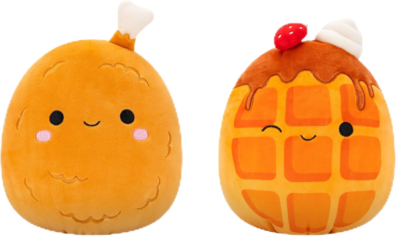 Squishmallows Original FlipAMallows 8in Chicken and Waffles Flippable Plush - Official Jazwares Product (Little) Chicken & Waffles