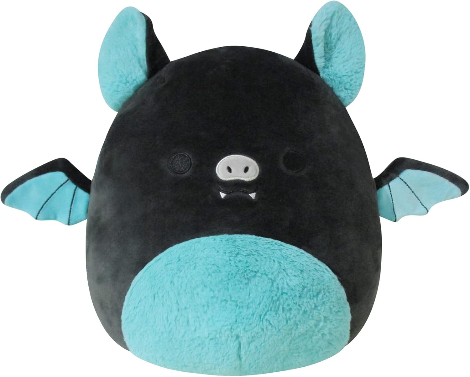 Squishmallows 12-Inch Aldous Teal and Black Fruit Bat - Medium-Sized Ultrasoft Official Kelly Toy Plush