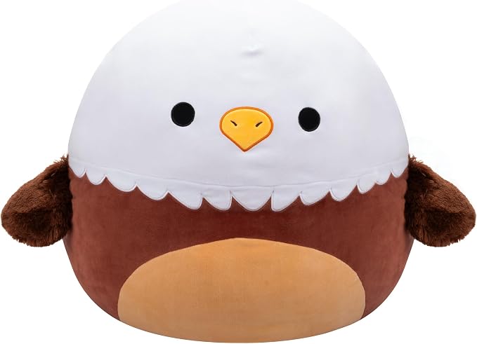Squishmallows Original 20-Inch Edward Bald Eagle with Fuzzy Wings - Official Jazwares Jumbo Plush