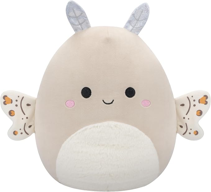 Squishmallows Original 12-Inch Berit Cream Moth with Paisley Wings - Official Jazwares Plush