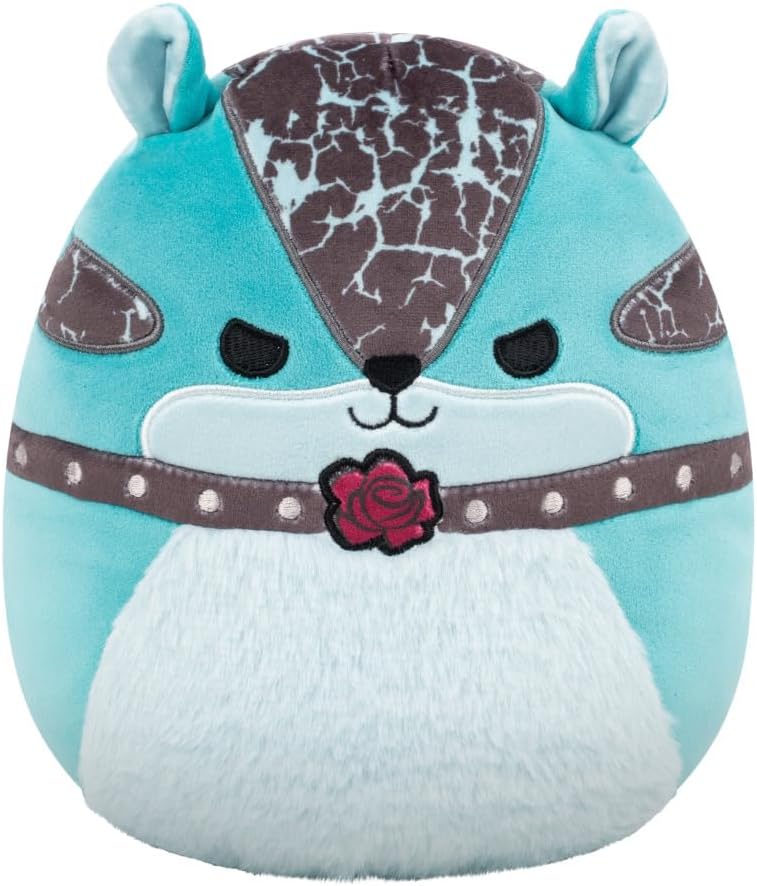 Squishmallows Original 8in Samsara the Teal Chipmunk with Choker – Official Jazwares Plush (Little)