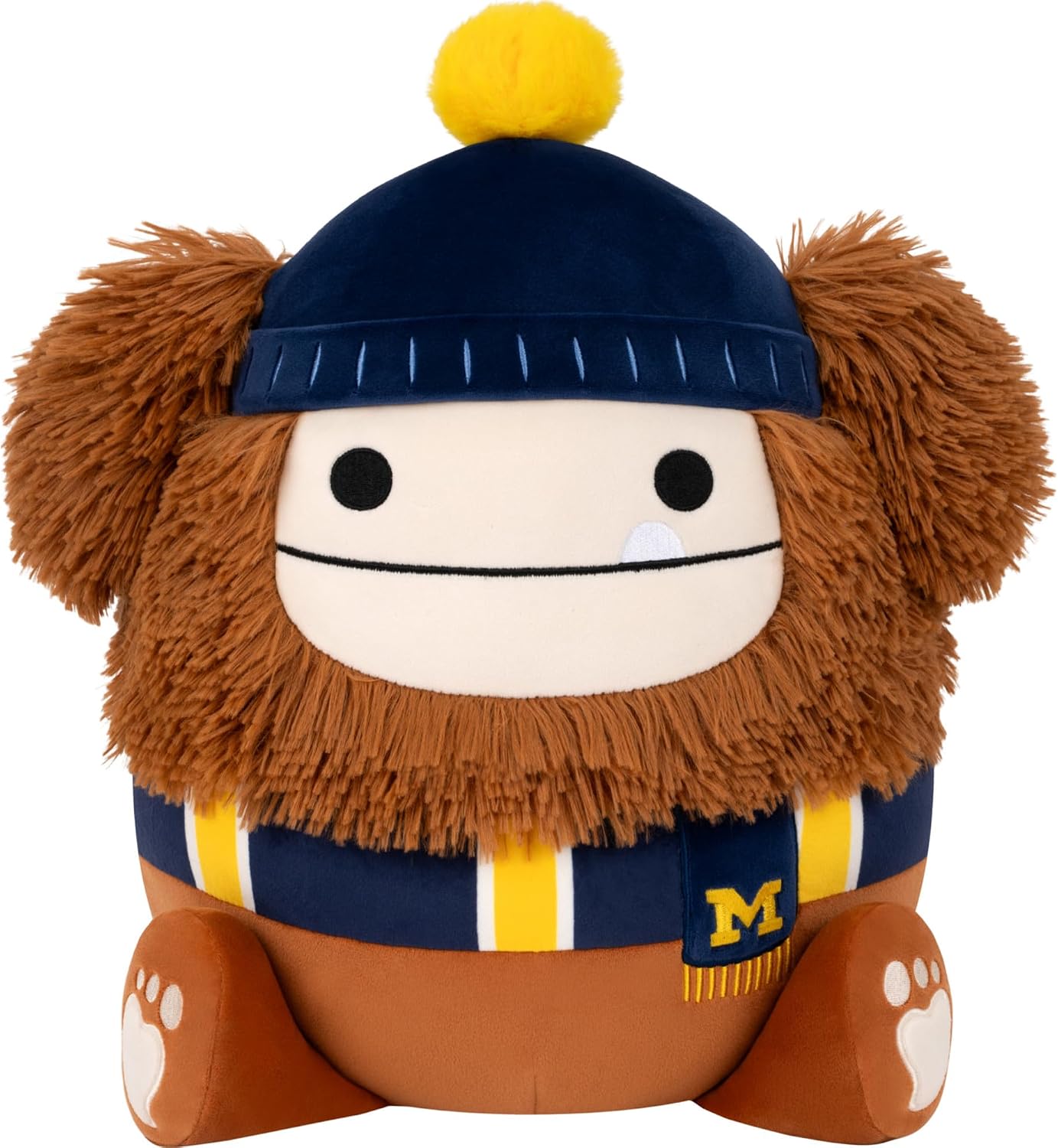 Squishmallows Original University of Michigan 12in Benny the Bigfoot Plush