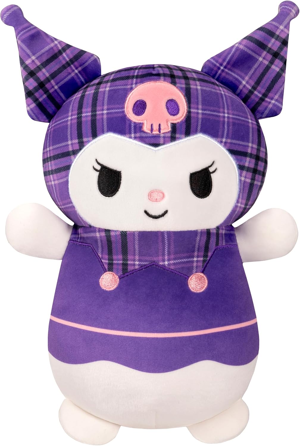 Squishmallows Original Sanrio 10in Plaid Kuromi HugMees – Ultrasoft Official Jazwares Plush (Medium-Sized)