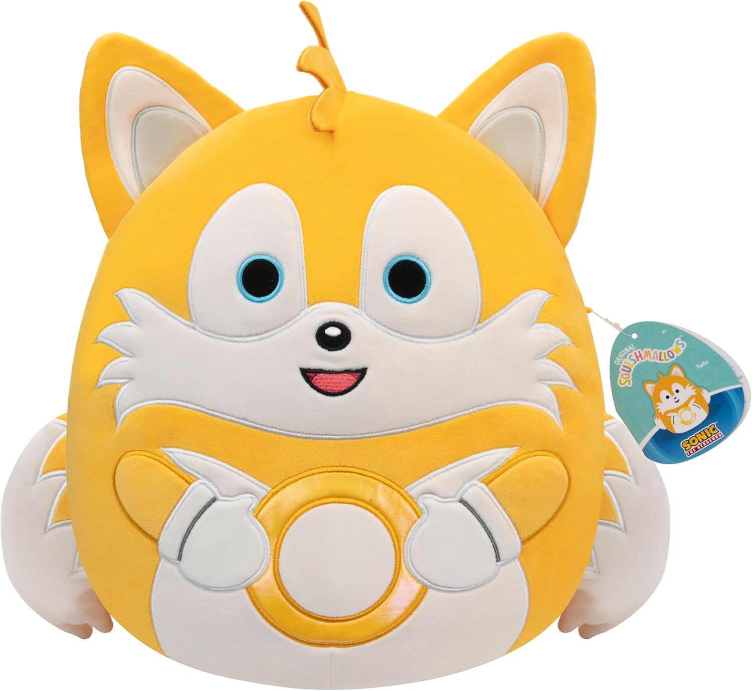 Squishmallows Original 14in “Sonic the Hedgehog” Shadow Holding Green Emerald Plush (Large)